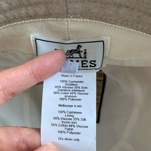 Hermes Calvi Bucket Hat in Cashmere - Picture 10 of 11